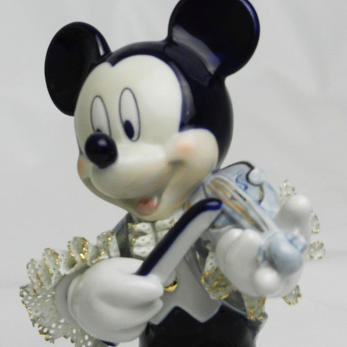 ☺︎ミッキーマウス オルゴール 人形 ディズニー レースドール ミッキーマウス オルゴール サックス