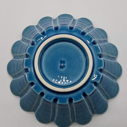 532-0050　鉢 ボウル 輪花 和陶器 和モダン /輪花小鉢（トルコ） 5枚目の画像