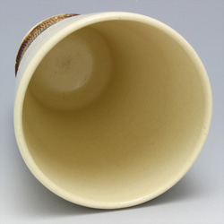 143-0009　カップ 和陶器 和モダン /串目タンブラー（白マット） 3枚目の画像