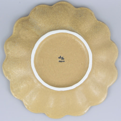 555-0017　盛皿 大皿 中皿 プレート 和陶器 和モダン /茶練輪花21プレート 3枚目の画像