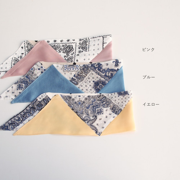 ツイリースカーフ　スカーフ　細タイプ（8cm×54cm）春　バンダナ　ヘアアクセサリー 5枚目の画像