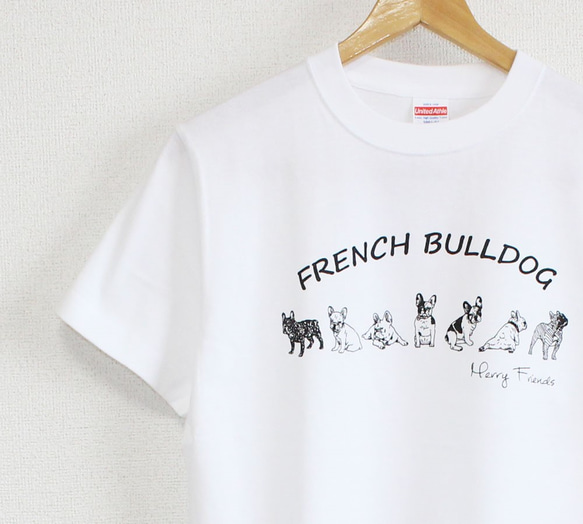 フレンチブルドッグ Ｔシャツ　メンズ 1枚目の画像