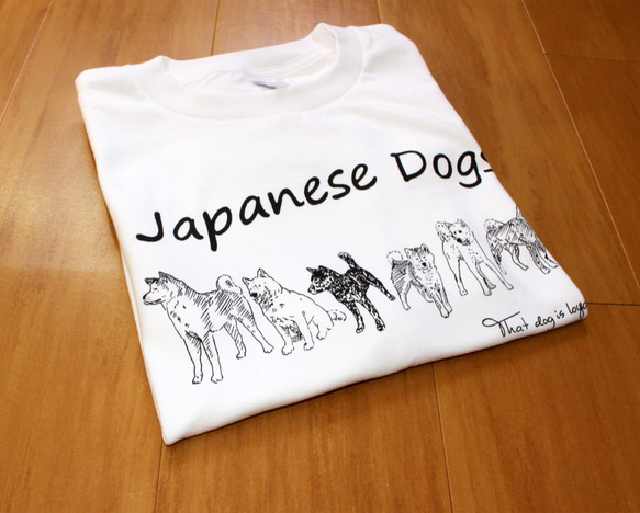 日本犬 Tシャツ メンズタイプ 4枚目の画像