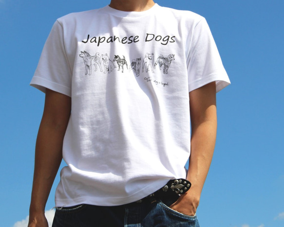 日本犬 Tシャツ メンズタイプ 5枚目の画像