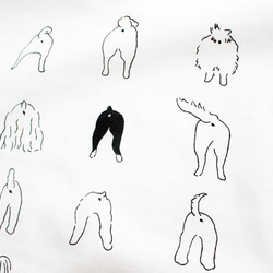犬の尻Ｔシャツ　レディースタイプ 9枚目の画像