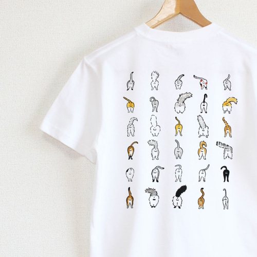 猫の尻Tシャツ メンズタイプ Tシャツ marutaka 通販 5384668｜Creema
