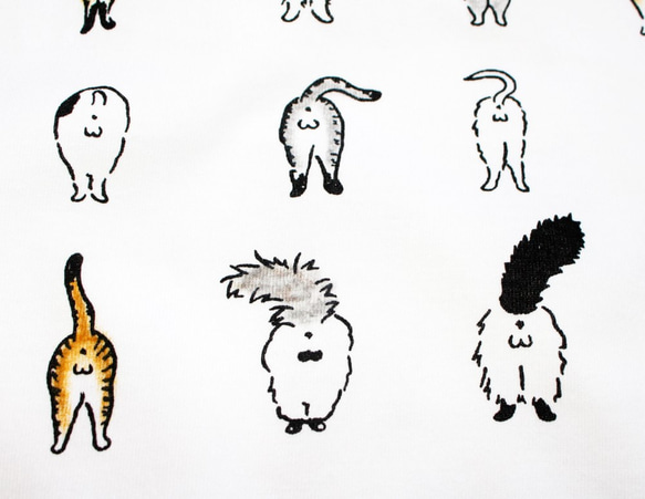 猫の尻Ｔシャツ　メンズタイプ 10枚目の画像