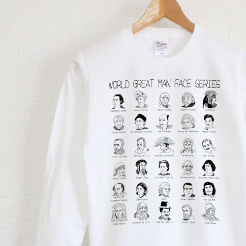 世界の偉人たち ロンT ユニセックス Tシャツ marutaka 通販｜Creema 