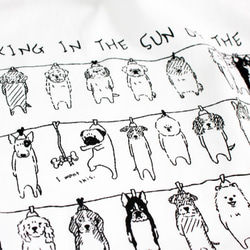 犬のひなたぼっこ　ロンT　ユニセックス 4枚目の画像