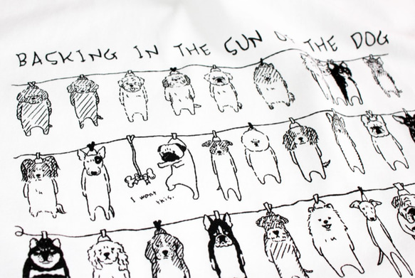 犬のひなたぼっこ　ロンT　ユニセックス 4枚目の画像