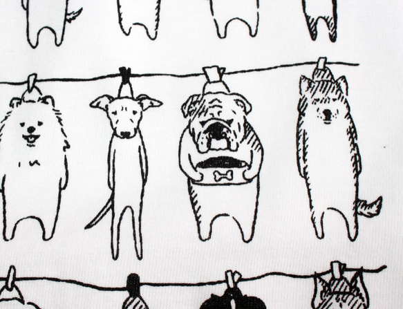 犬のひなたぼっこ　ロンT　ユニセックス 5枚目の画像