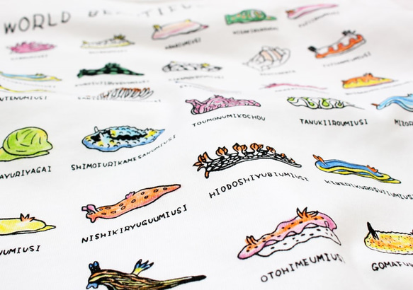 かわいいウミウシＴシャツ2　メンズタイプ 5枚目の画像