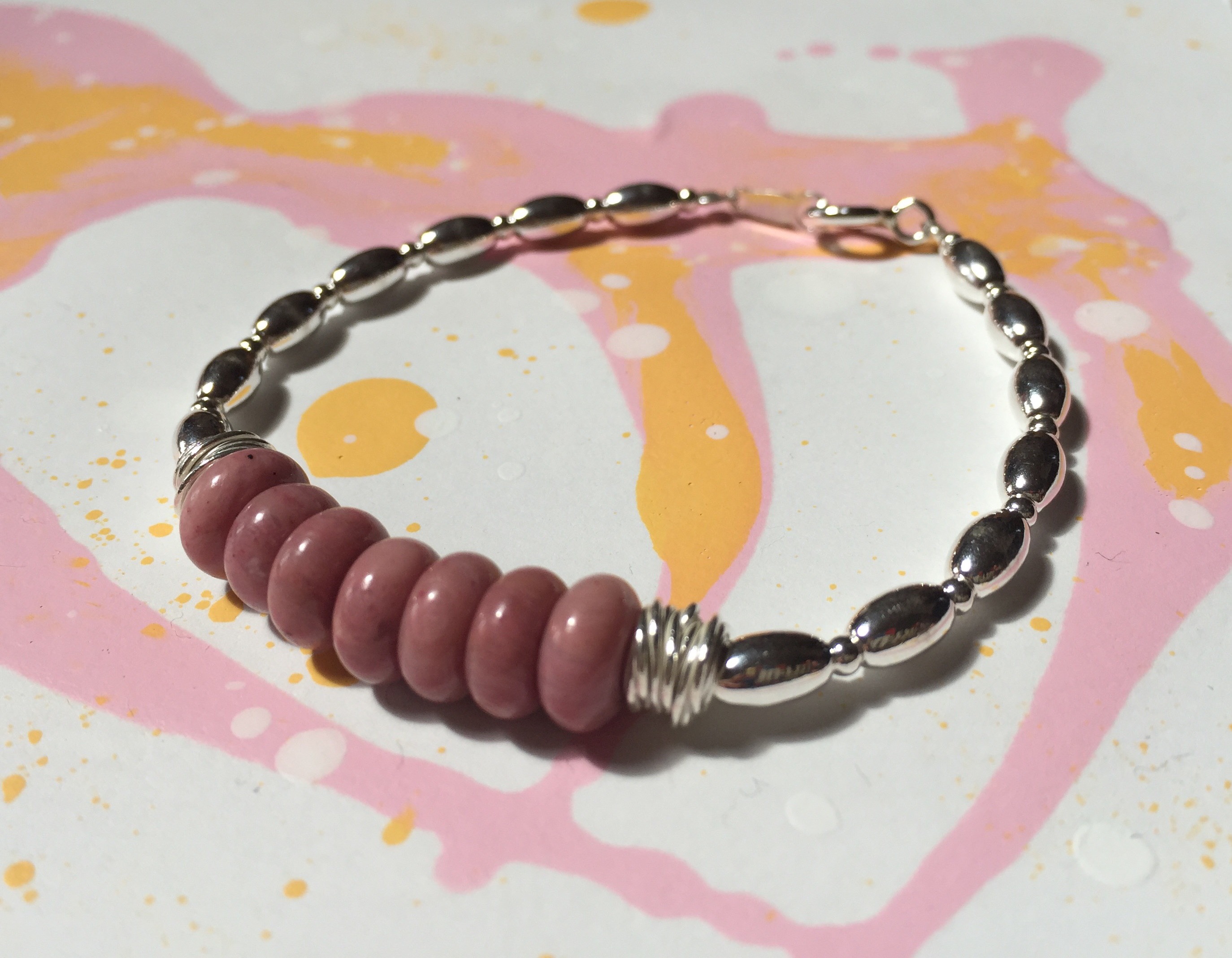 Love & Pink  ☆天然石シャリシャスシストのブレスレット☆