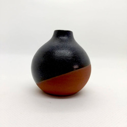 黒マット釉＊花瓶 3枚目の画像
