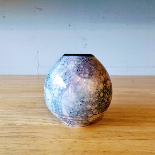バブル釉＊花瓶 一輪挿し・花瓶・花器 大谷焼tamura1784ｸﾗﾓﾄ店