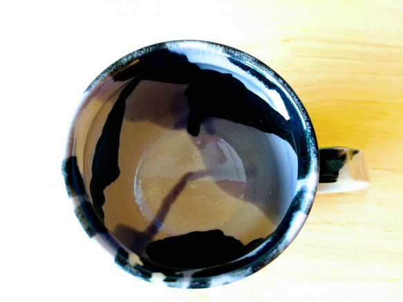 ブラック釉彩＊マグカップ 3枚目の画像