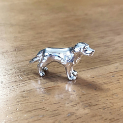【レトリバー】シルバー1000犬の小さな置物　GoldenRetriever　純銀プチオブジェ　愛犬　記念　ペット供養 2枚目の画像