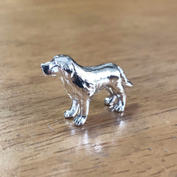 【レトリバー】シルバー1000犬の小さな置物　GoldenRetriever　純銀プチオブジェ　愛犬　記念　ペット供養 3枚目の画像