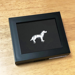 【レトリバー】シルバー1000犬の小さな置物　GoldenRetriever　純銀プチオブジェ　愛犬　記念　ペット供養 4枚目の画像