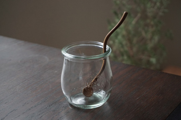 彎柄木製攪拌棒（柚木）A016-0 第7張的照片