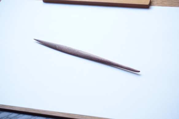 木製裁紙刀小號（胡桃木）A017-0 第7張的照片