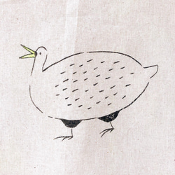 水鳥のマルシェバッグ 2枚目の画像