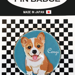 ピンバッジ コーギー ピンバッチ ピンズ犬 2枚目の画像