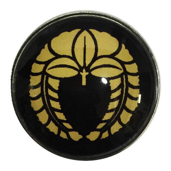 家紋バッチ(下がり藤) 家紋ピンバッジ 20mm 下がり藤 石田光成… その他アクセサリー maxaraki