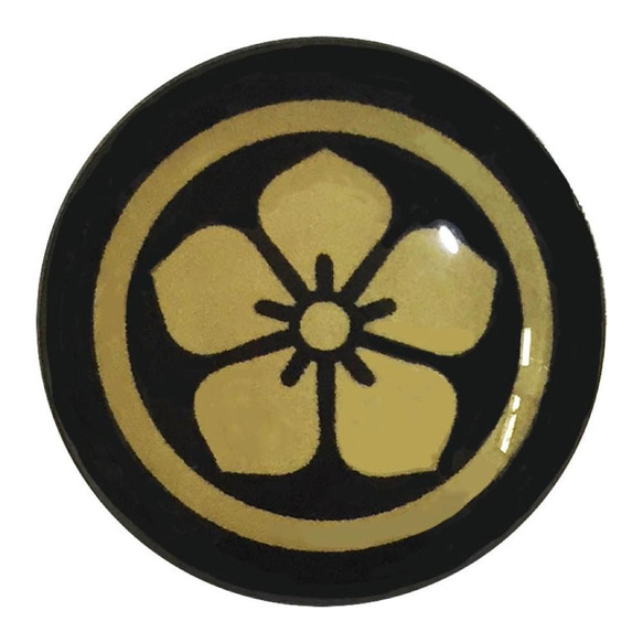 家紋ピンバッジ 20mm 丸に桔梗 明智光秀 ピンバッチ pins 家紋… その他