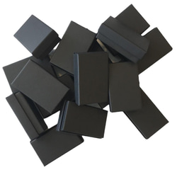 ジュエリー ギフトボックス ジュエリーケース 小箱 アクセサリー 紙箱 黒 16個セット 8x5x2.7cm 1枚目の画像