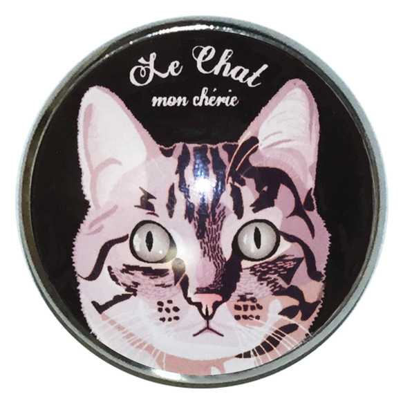 猫ピンバッジ おすまし 猫バッジ 猫ピンズ ピンズ猫 猫ブローチ 猫イラストピンバッジ　ピンバッチネ 1枚目の画像