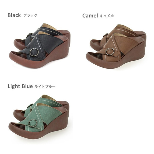 ウェッジヒールサンダル -RegettaCanoe-リゲッタカヌー CJBG9100
