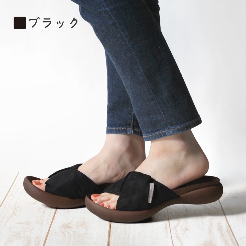 ローヒールサンダル -RegettaCanoe-リゲッタカヌー CJFD5361 ツイストサンダル  レディース