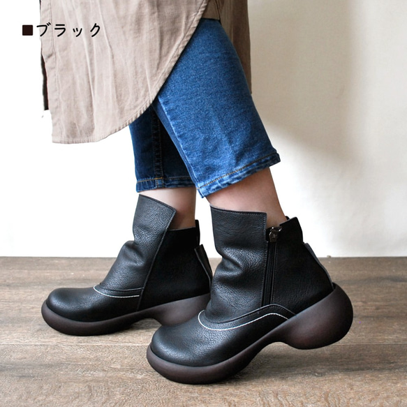 ルーズショートブーツ RegettaCanoe -リゲッタカヌー- CJES-6138