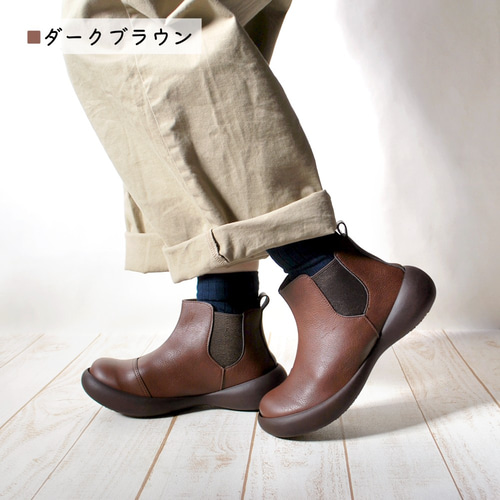 サイドゴアショートブーツ ショート カジュアル RegettaCanoe-リゲッタ