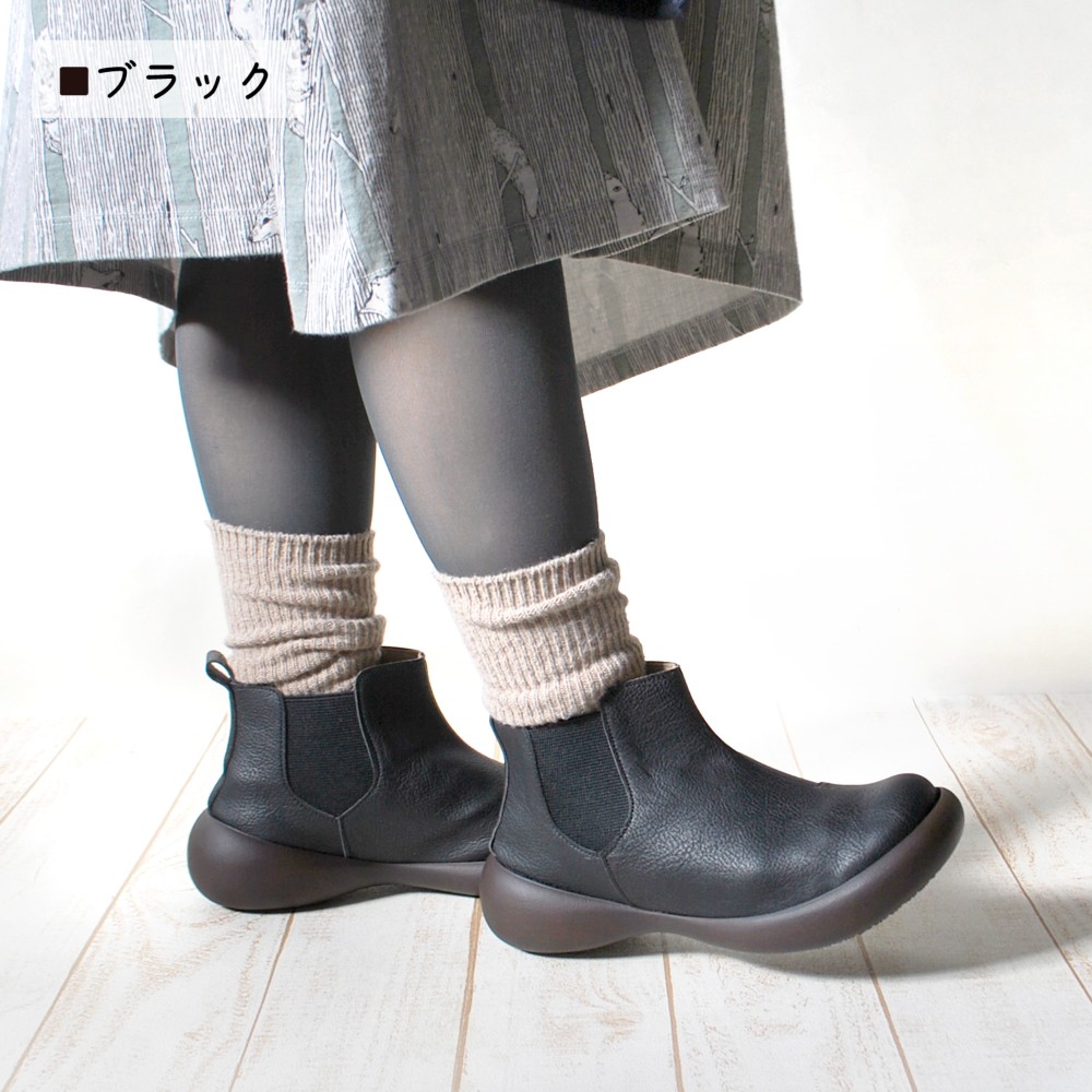 サイドゴアショートブーツ ショート　カジュアル　RegettaCanoe-リゲッタカヌー- CJFG-1131