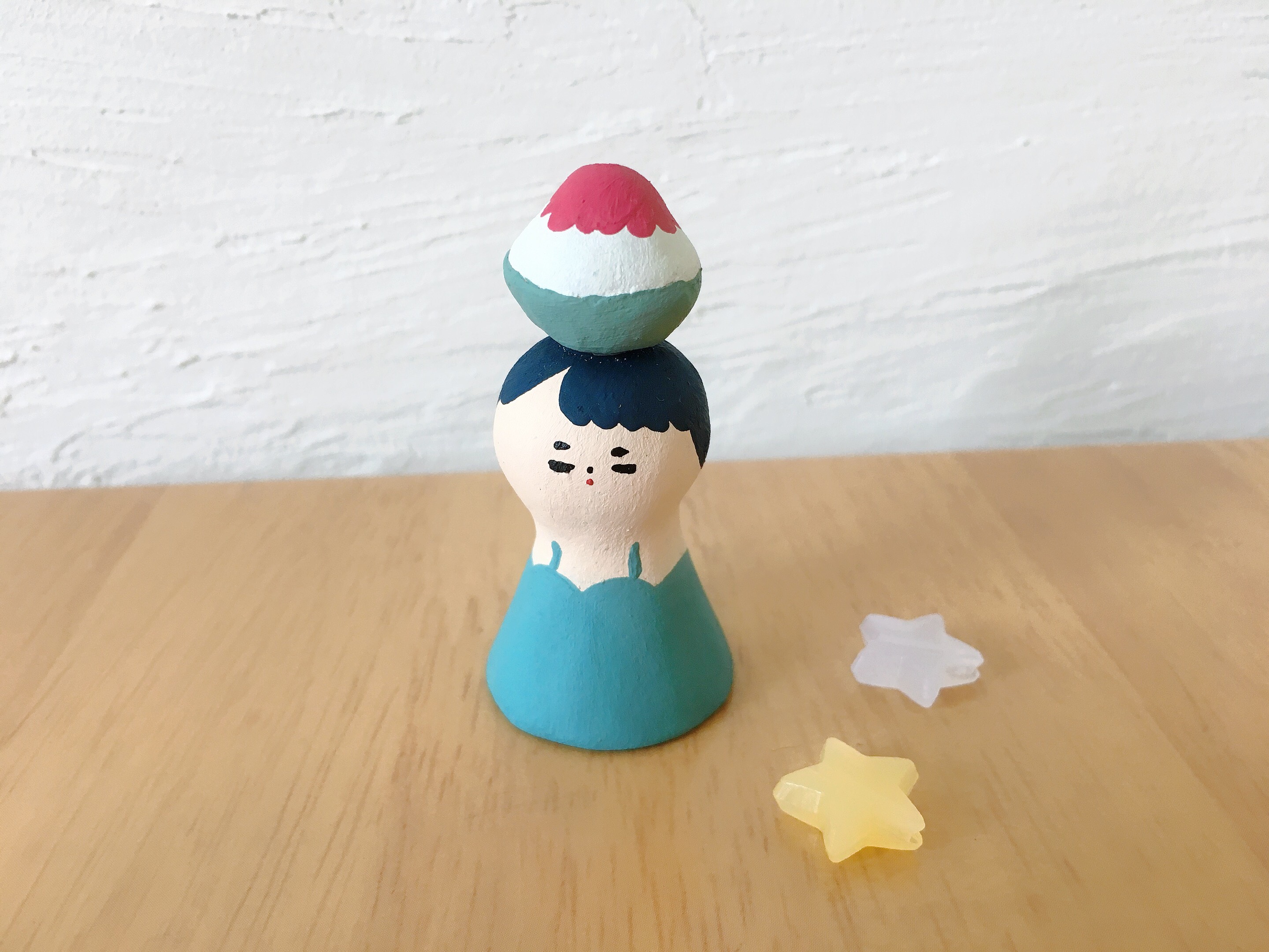 レア!! 女の子の陶器人形 焼き物　値下げ不可 中古 日本人形 焼き物 陶器 和人形 竜宮 博多人形？ 昭和レトロ