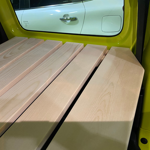 ジムニー、シエラ専用トランクボード 白木素地仕上げ DIYパーツ  