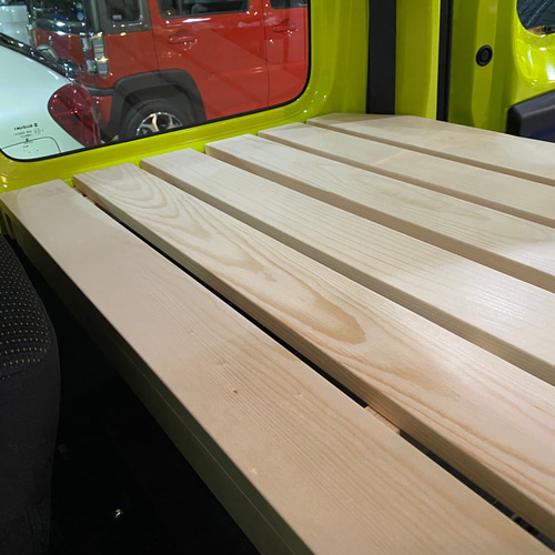 ジムニー、シエラ専用トランクボード 白木素地仕上げ DIYパーツ  