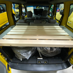 カングー2用 荷台フラット化キット アカシア材ニス仕上げ 木材・板