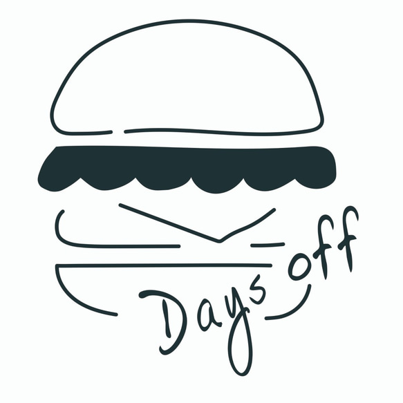 ハンバーガー【Days off】子供服 3枚目の画像