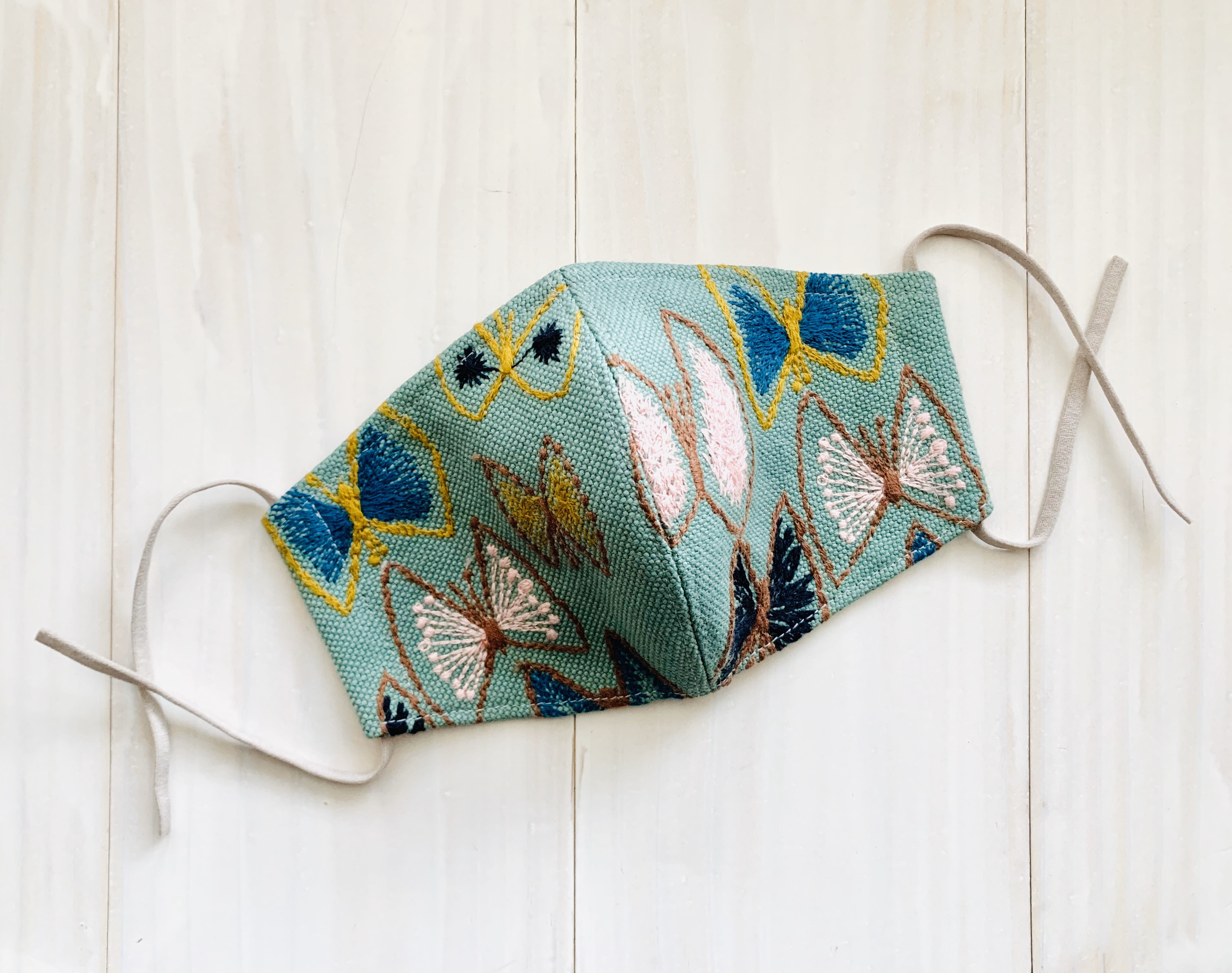 ミナペルホネン【sky flower】スカイフラワー green ノーズワイヤー  