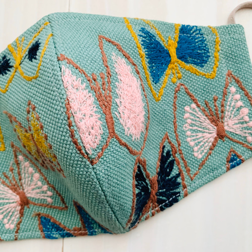 ミナペルホネン【sky flower】スカイフラワー green ノーズワイヤー  