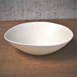 半瓷碗 L (直徑 21 cm) 象牙色 第2張的照片