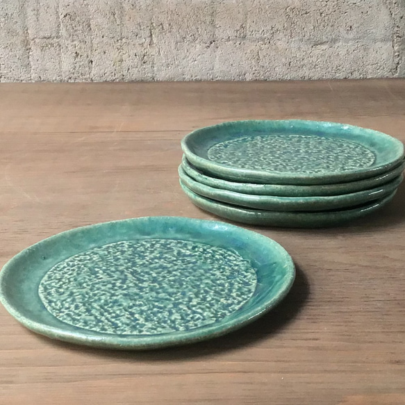 織部丸皿 中皿 十五代油屋清左衛門 通販｜Creema(クリーマ) 9893707 