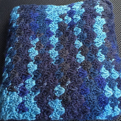 松編み 青海波の様なマフラー 青波 3枚目の画像