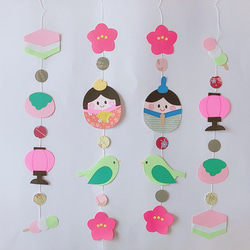3月】ひな祭りの吊るし飾り モビール mai❀gallery 通販 11083661