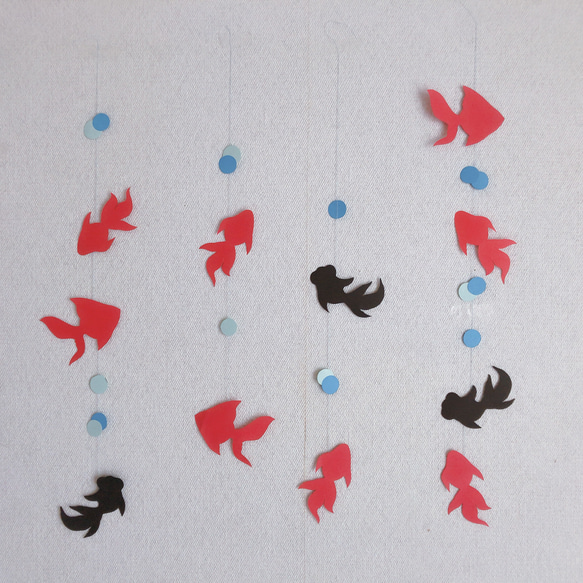 金魚の吊るし飾り 夏の飾り 金魚の吊るし飾り「パート2」 カゴや飾りの作り方を紹介