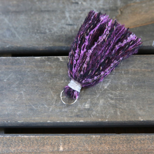 手工編織麻繩相機錶帶 - 紫色（NASCAN） 第5張的照片
