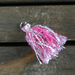 手工編織的麻線相機帶-粉紅色（雙環） 第6張的照片